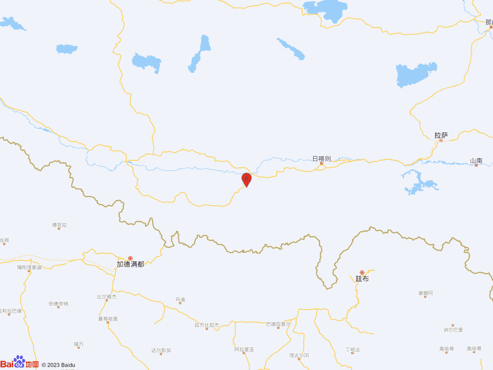 西藏日喀则市拉孜县（北纬28.93度，东经87.49度）发生3.9级地震